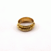 Ring Size - 8 Brass Spinner Ring Q - BSPR998 18K Gold Plated Brass Honey Bee Wire Band Spinner Ring